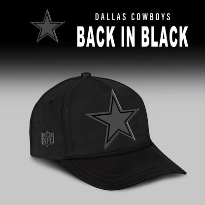 Dallas Cowboys Back In Black Half Zip Hoodie