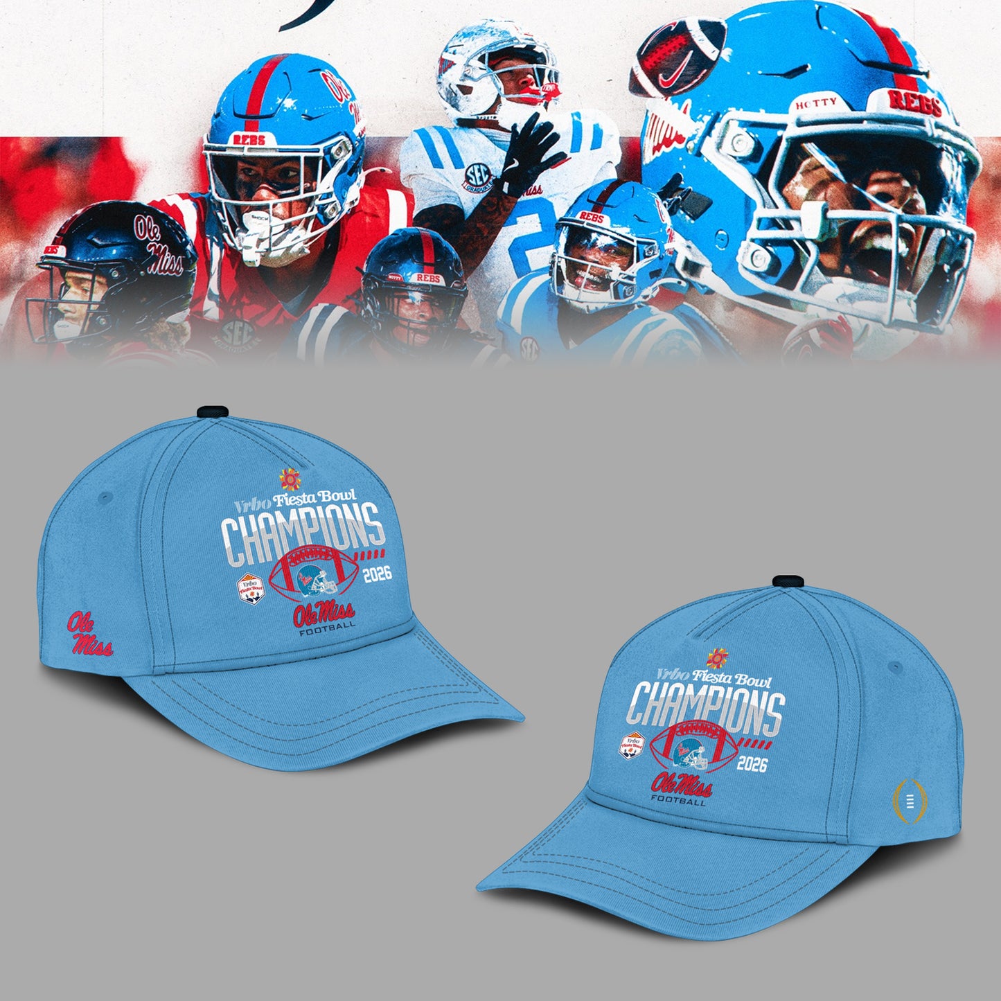 Ole Miss Rebels Special Fiesta Bowl Champions Limited Edition Combo Hoodie