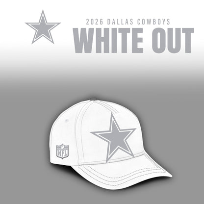Dallas Cowboys 2025 Winter White Out Combo TShirt