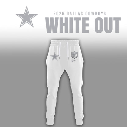 Dallas Cowboys 2025 Winter White Out Combo TShirt
