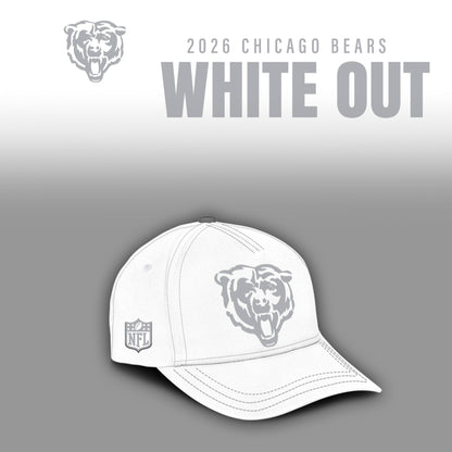 Chicago Bears 2025 Winter White Out Combo Hoodie