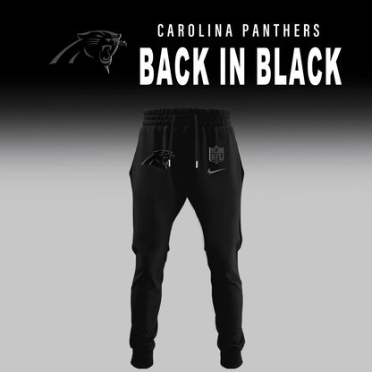 Carolina Panthers Back In Black Half Zip Hoodie