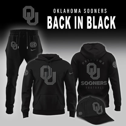 Oklahoma Sooners Football Back in Black 2025 Combo Hoodie