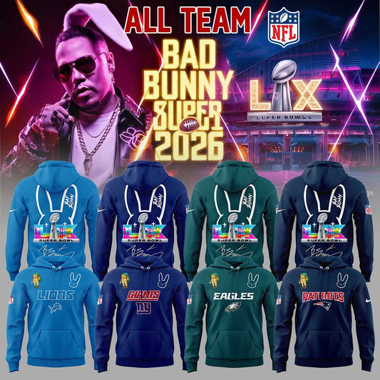 ALL TEAM NFL x Bad Bunny Super Bowl 2026 Combo Hoodie