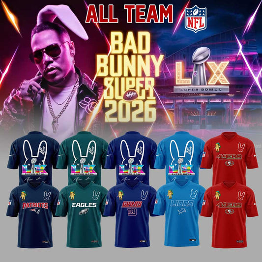 ALL TEAM NFL x Bad Bunny Super Bowl 2026 Combo Jersey 2025