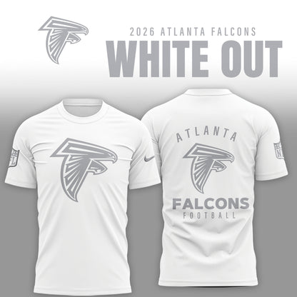 Atlanta Falcons 2025 Winter White Out Combo TShirt