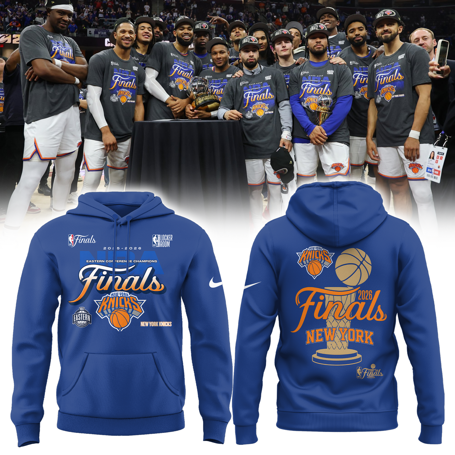 NEW YORK KNICKS 2026 Eastern Conference Champions Hoodie