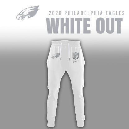 Philadelphia Eagles 2025 Winter White Out Combo TShirt