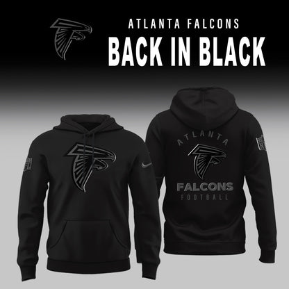 Atlanta Falcons 2025 BACK IN BLACK Combo Hoodie