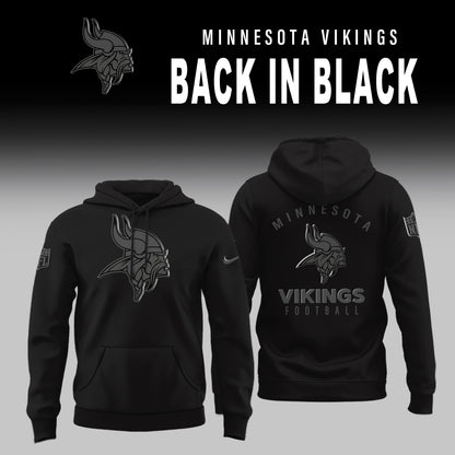 Minnesota Vikings BACK IN BLACK Combo Hoodie