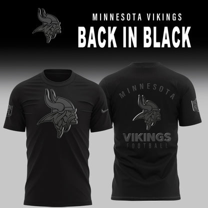 Minnesota Vikings BACK IN BLACK Combo TShirt
