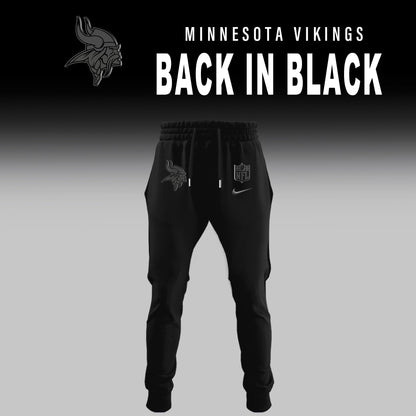 Minnesota Vikings BACK IN BLACK Combo Hoodie