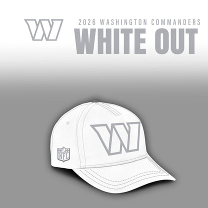Washington Commanders 2025 Winter White Out Combo TShirt