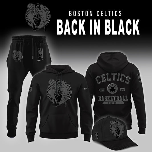Boston Celtics Back in Black Limited Edition Hoodie