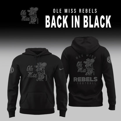 Ole Miss Football Back In Black Limited Edition Combo Hoodie