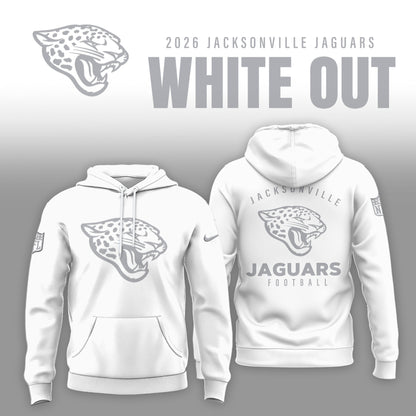 Jacksonville Jaguars 2025 Winter White Out Combo Hoodie
