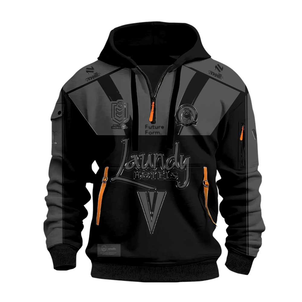 Limited Edition Canterbury Bulldogs Back In Black Half Zip