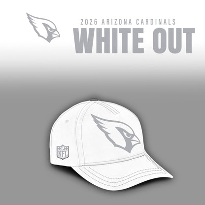 Arizona Cardinals 2025 Winter White Out Combo Hoodie