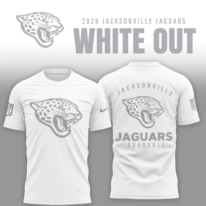 Jacksonville Jaguars 2025 Winter White Out Combo TShirt