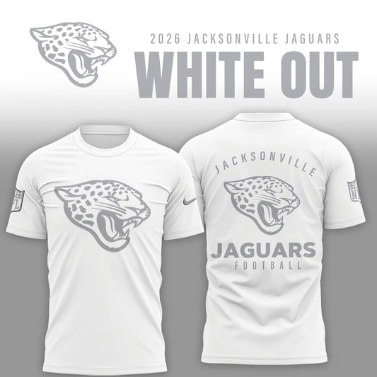 Jacksonville Jaguars 2025 Winter White Out Combo TShirt