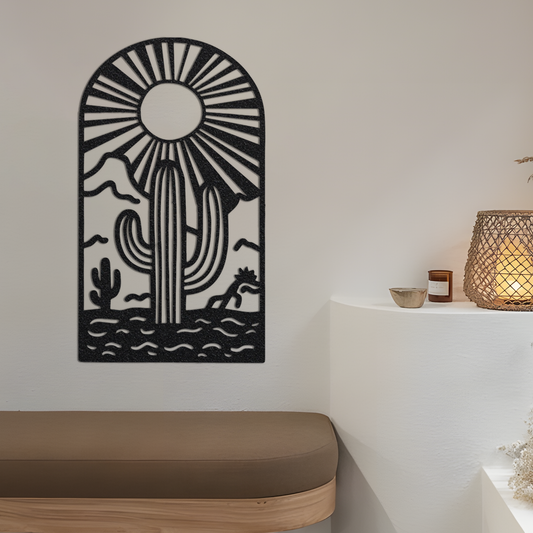 Cactus Metal Sign,Cactus Monogram,Cactus Wall Art,Cactus Wall Decor,Front Door Decor,Cactus Garden Sign,Steel Cactus Art,Metal Cactus Sign