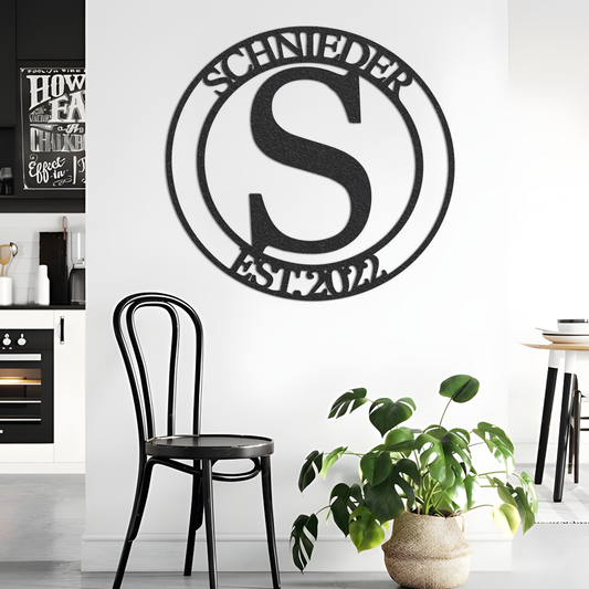 Metal Monogram Sign, Custom Metal Sign, Metal Name Sign, Monogram Wall Decor, Metal Monogram Letters, Custom Name Sign, Home Decor