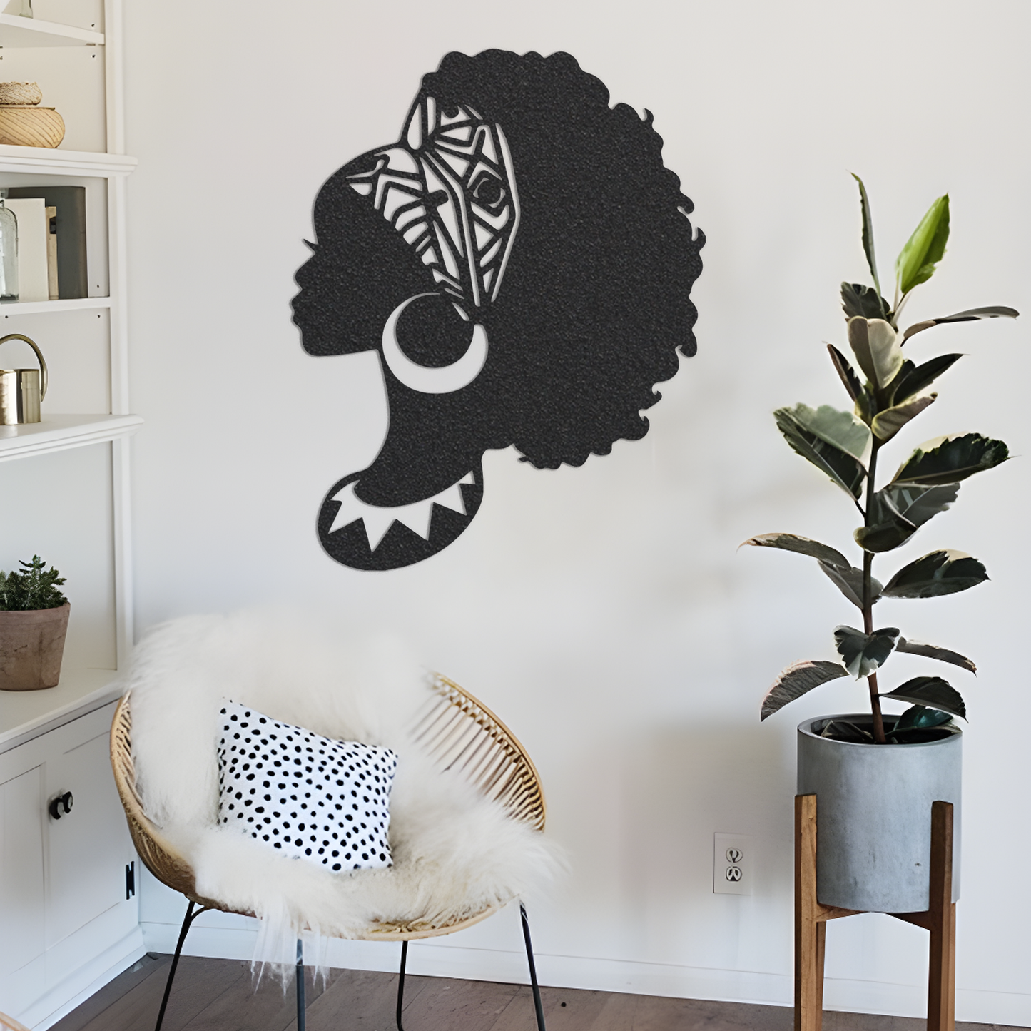 Metal Woman Sign, Woman Metal Sign, Metal Gift, Black Woman Sign, Metal Wall Art, Outdoor Sign, Housewarming Sign, Home Decor, Backyard Sign