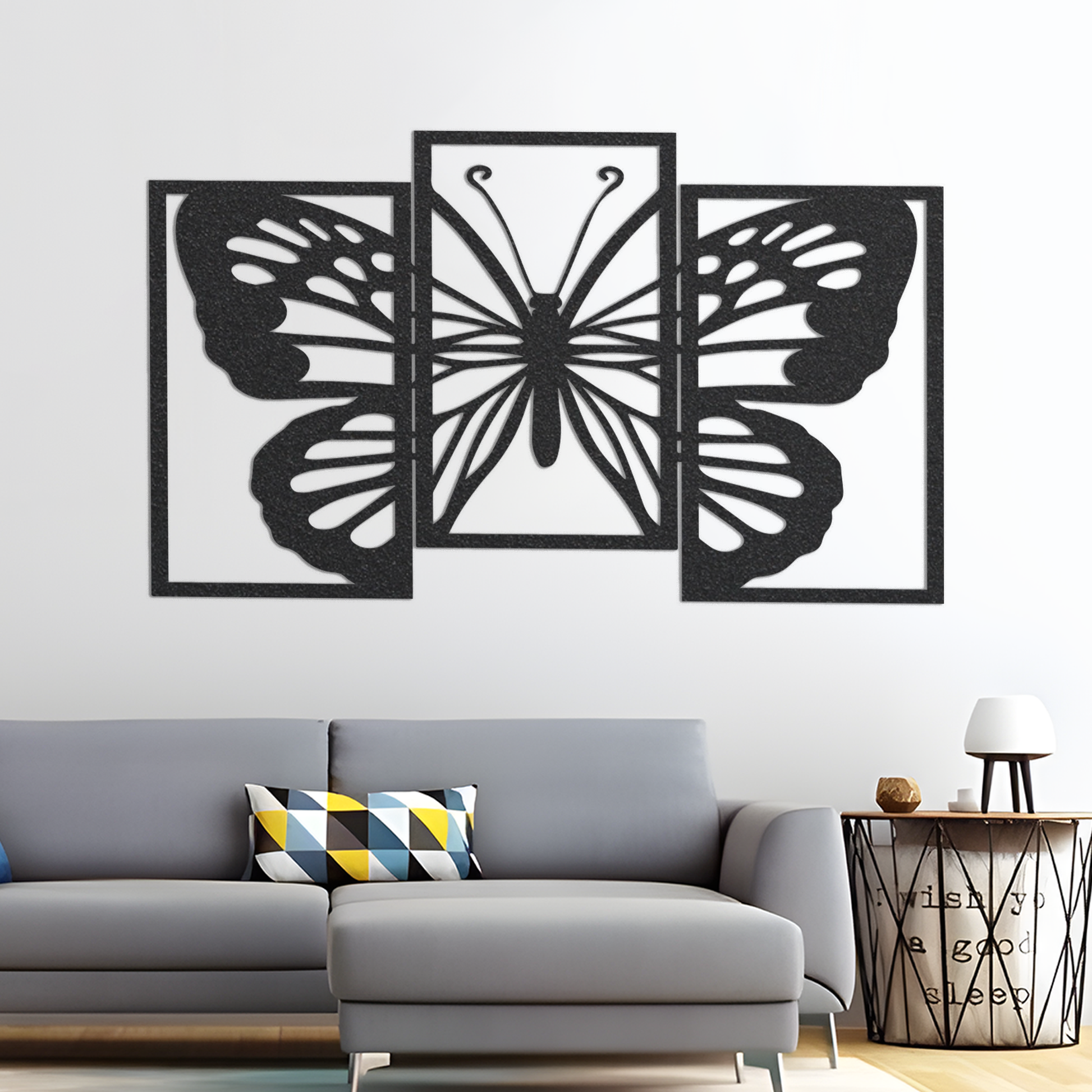 Metal Butterfly 3 Piece Wall Art, Butterfly Home Decor, Metal Butterfly Decor, Housewarming Gift, Wall Hanging Butterfly Sign, Wall Decor