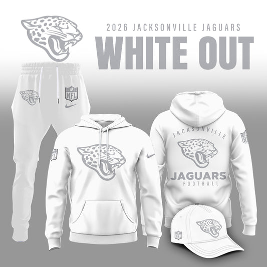 Jacksonville Jaguars 2025 Winter White Out Combo Hoodie