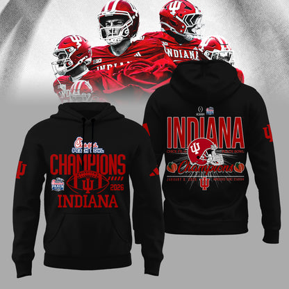 Indiana Hoosiers Football Champions Peach Bowl 2025/26 Hoodie