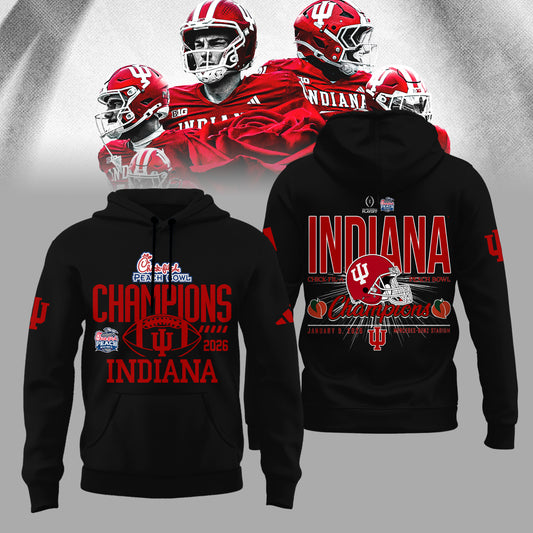 Indiana Hoosiers Football Champions Peach Bowl 2025/26 Hoodie