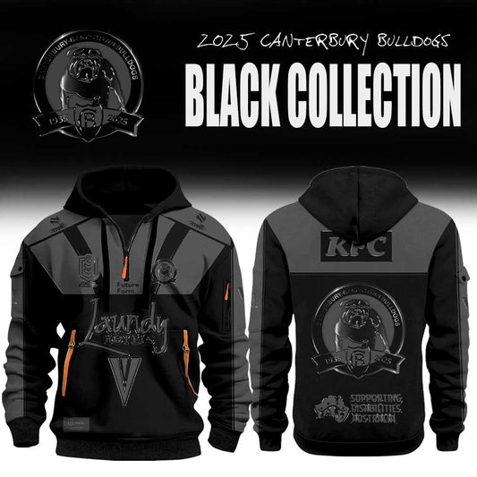 Limited Edition Canterbury Bulldogs Back In Black Half Zip