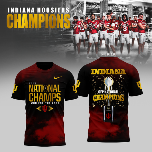 Indiana Hoosiers National Champions 2025/26 T-Shirt