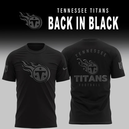 Tennessee Titans 2025 BACK IN BLACK Combo T-Shirt