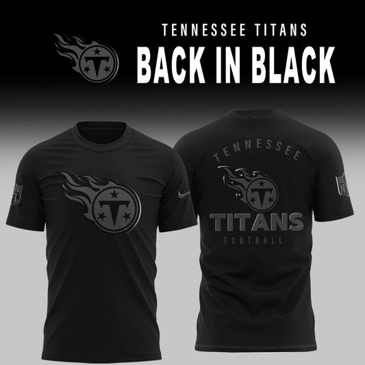 Tennessee Titans 2025 BACK IN BLACK Combo T-Shirt