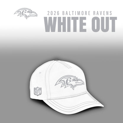 Baltimore Ravens 2025 Winter White Out Combo TShirt