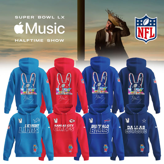 ALL TEAM NFL x Bad Bunny Super Bowl 2026 Combo Hoodie V2