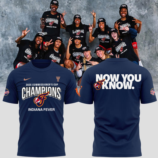 Indiana Fever 2025 WNBA Commissioner’s Cup Champions T-Shirt