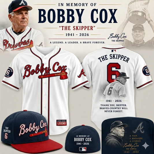 Atlanta Braves “Remembering Bobby Cox – The Legendary Manager”  Jersey