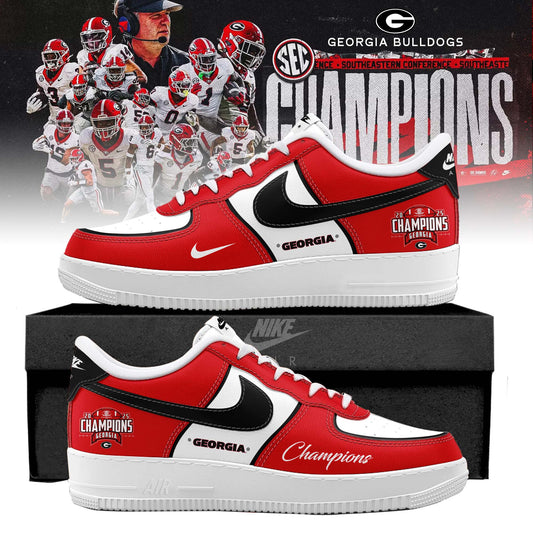 Georgia Bulldogs 2025 SEC Conference Champions AF1 Sneaker
