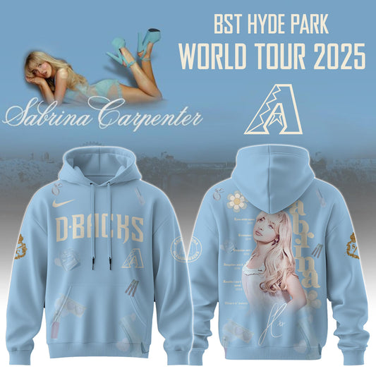 A Diamondbacks x Sabrina Carpenter “Short n’ Sweet Tour” Hoodie Editions Limited +Selling Out Fast