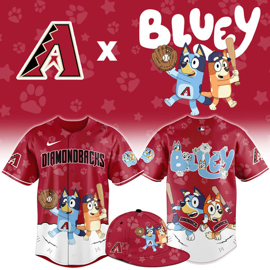 A.Diamondbacks Bluey Night Limited Baseball Jersey