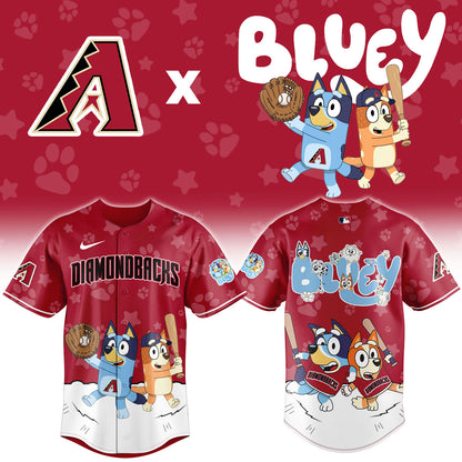 A.Diamondbacks Bluey Night Limited Baseball Jersey