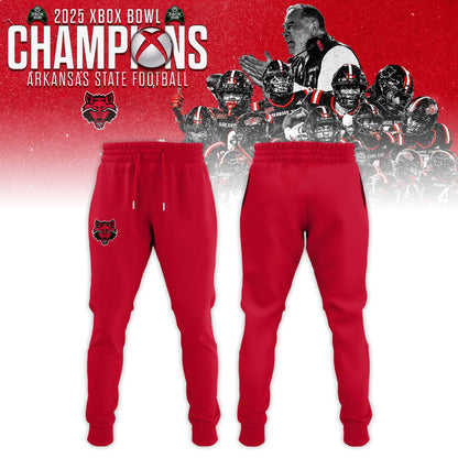 Arkansas State Red Wolves 2025 Xbox Bowl Champions Hoodie