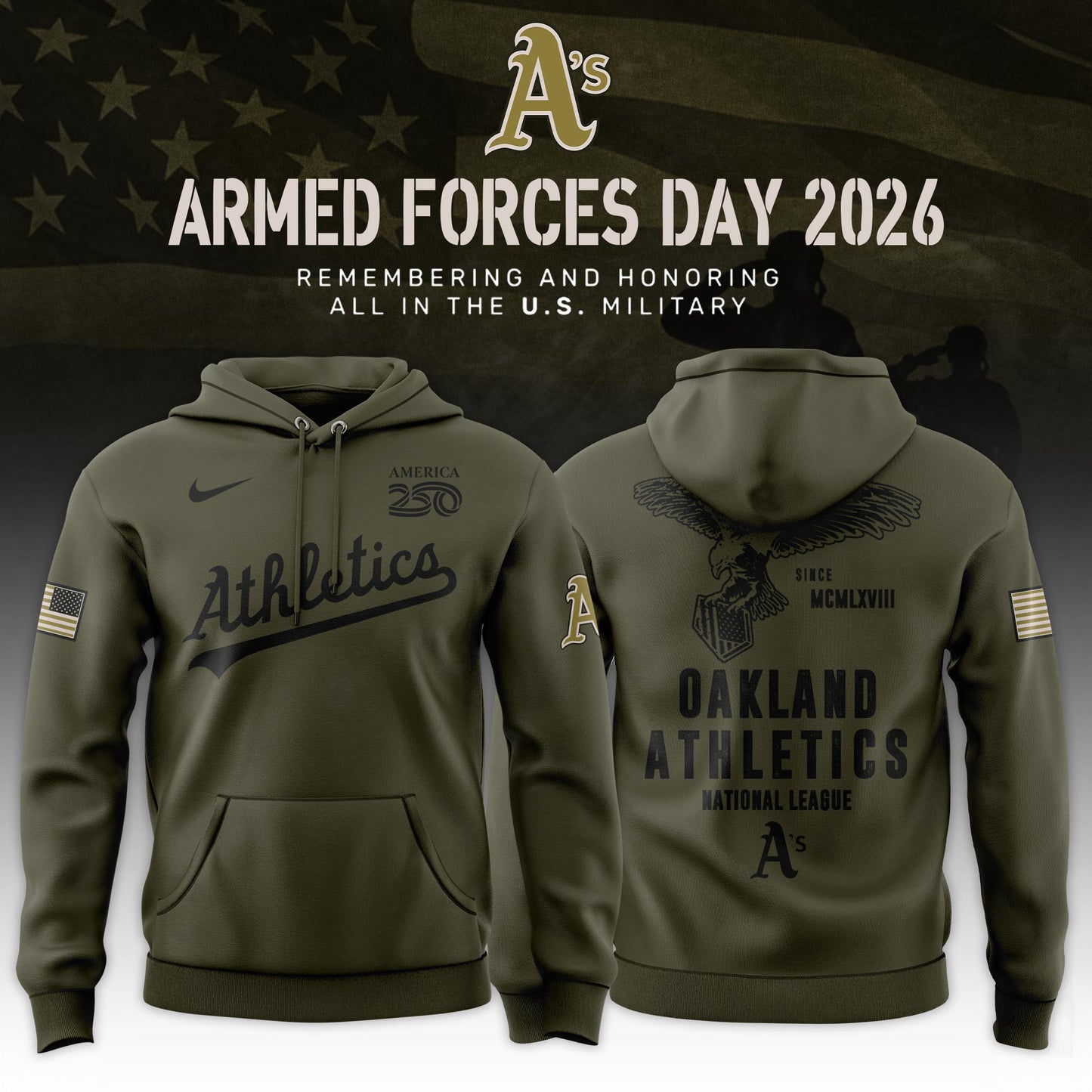All Team MLB 2026 Armed Forces Day Limited Edition Hoodie