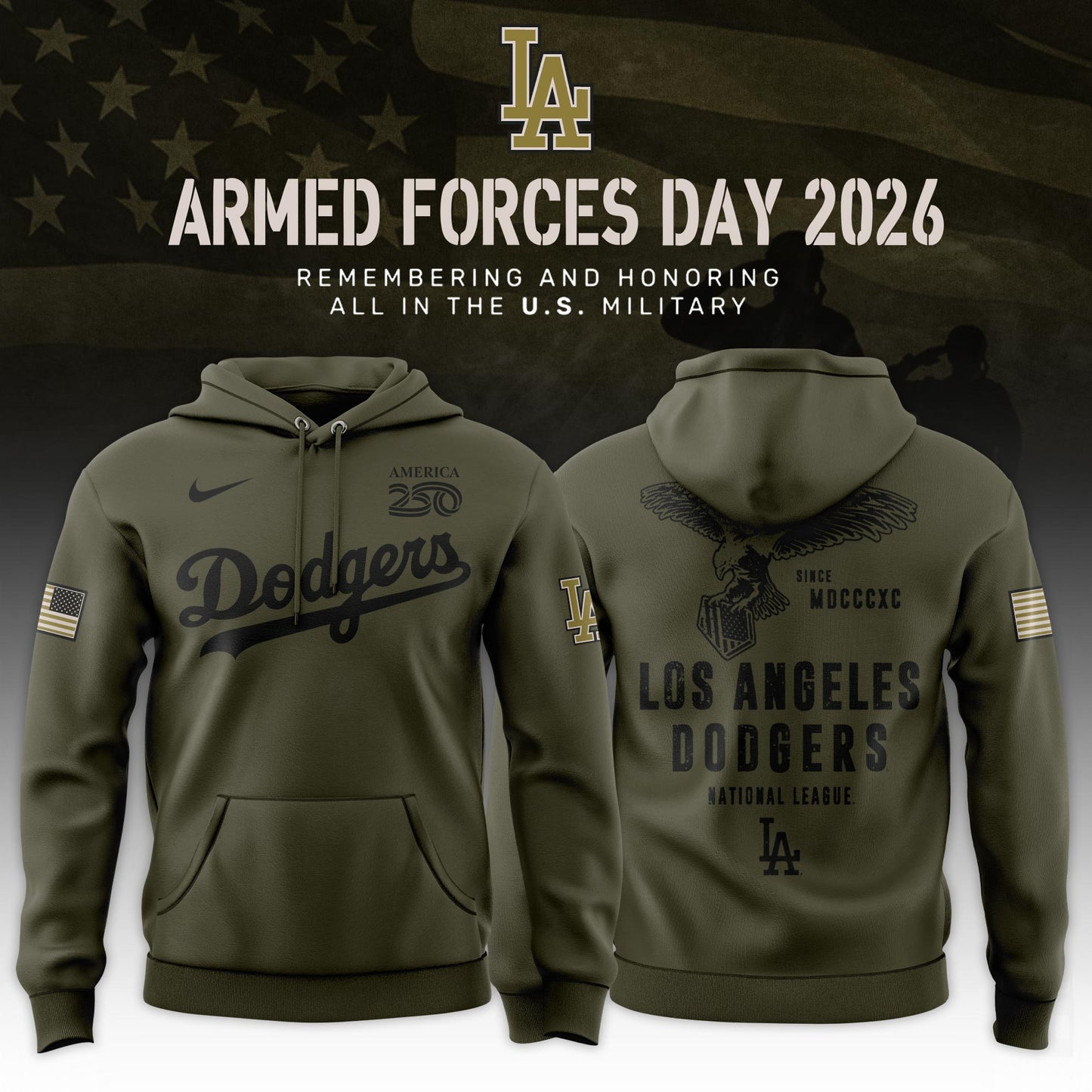 All Team MLB 2026 Armed Forces Day Limited Edition Hoodie