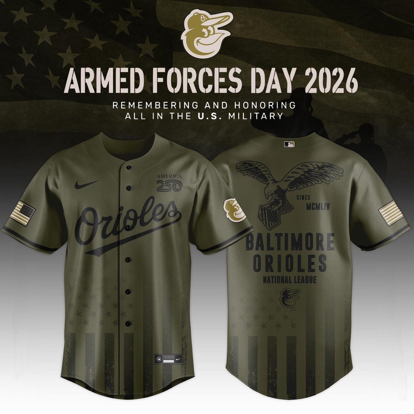All Team MLB 2026 Armed Forces Day Limited Edition Jersey