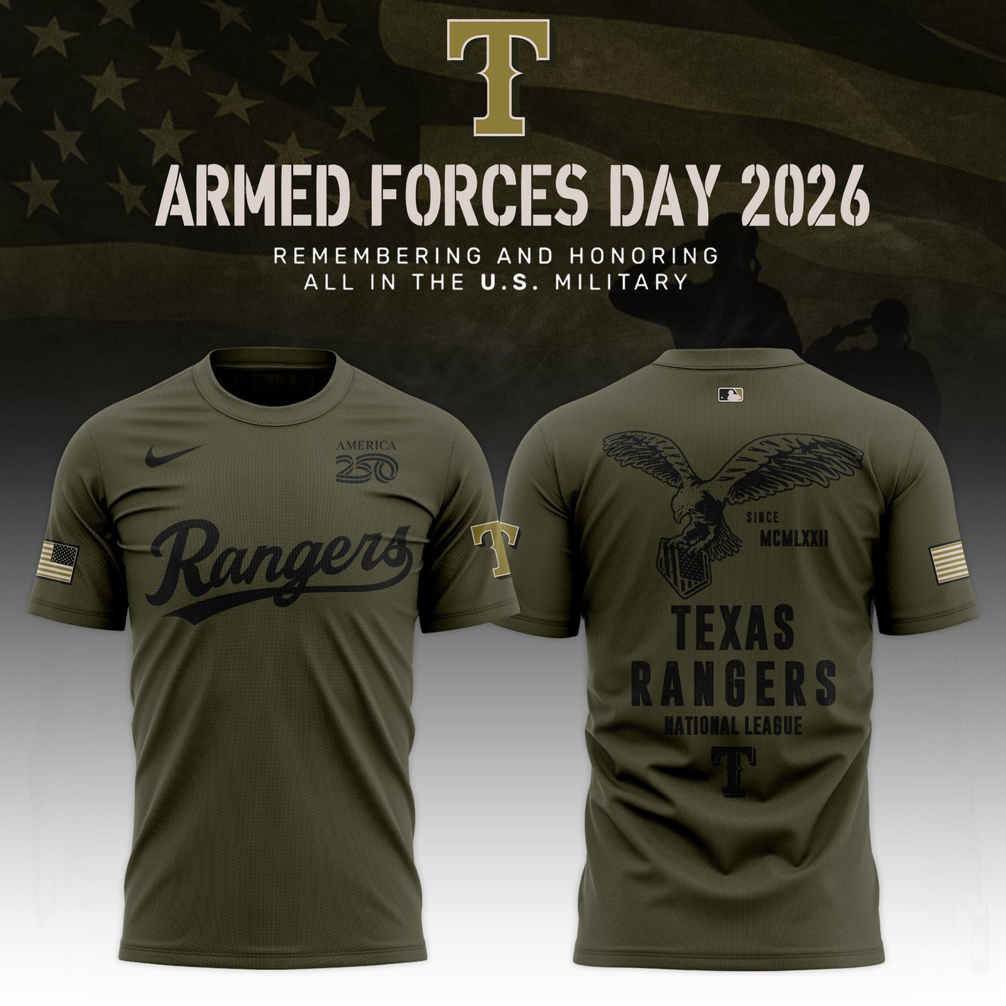 All Team MLB 2026 Armed Forces Day Limited Edition T-shirt