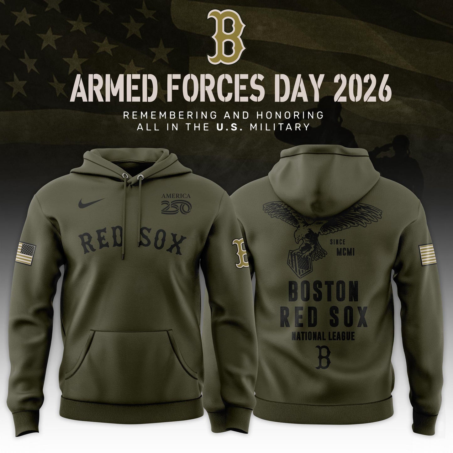 All Team MLB 2026 Armed Forces Day Limited Edition Hoodie