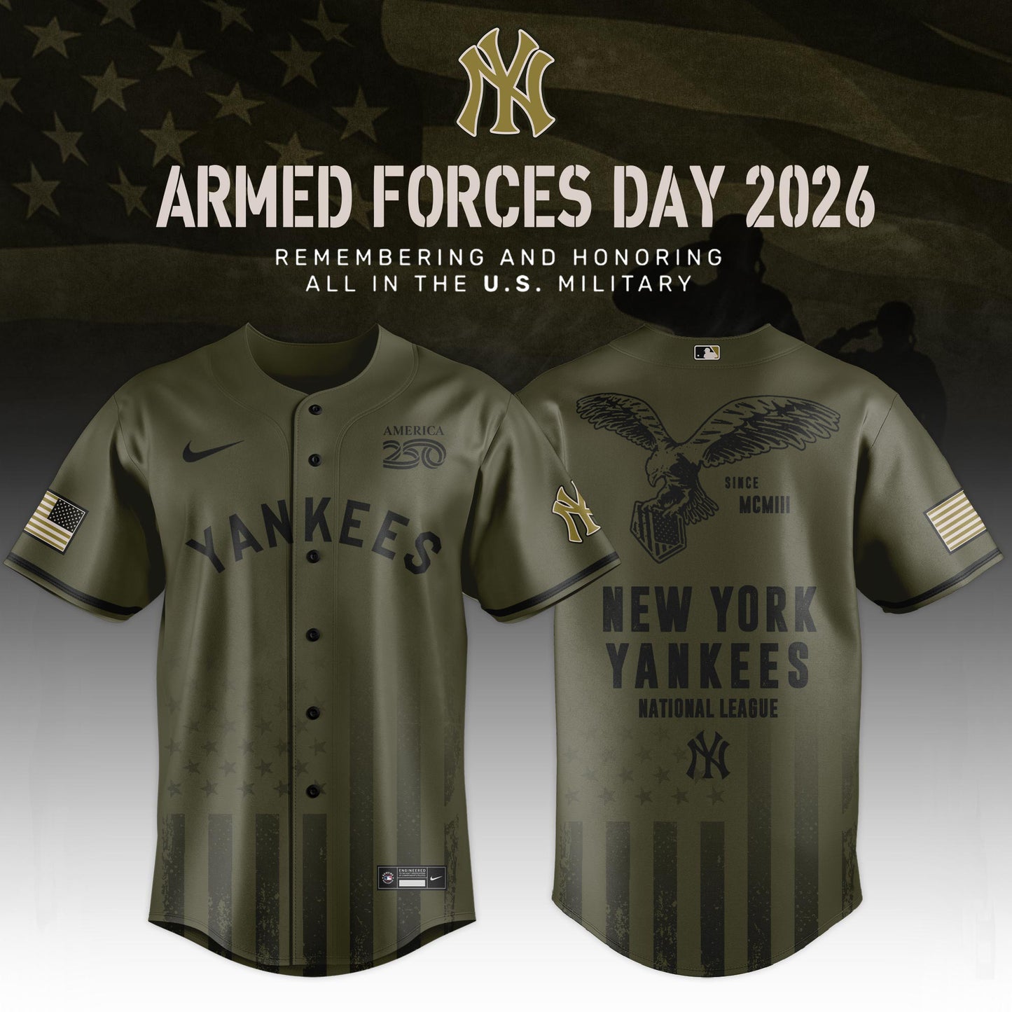 All Team MLB 2026 Armed Forces Day Limited Edition Jersey